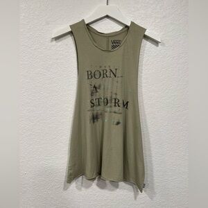 Vans tank top born a storm
